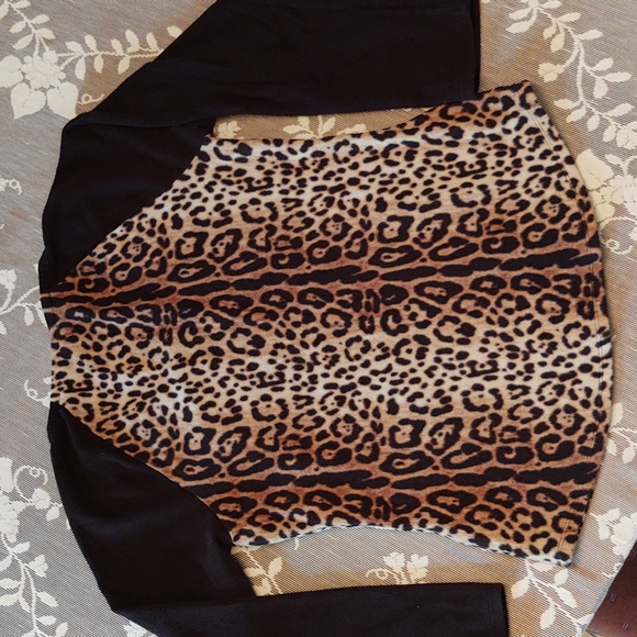 Betsey Johnson Leopard Print Fleece PJ's PS - Picture 6 of 14